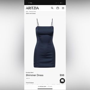 Sunday best satin mini dress